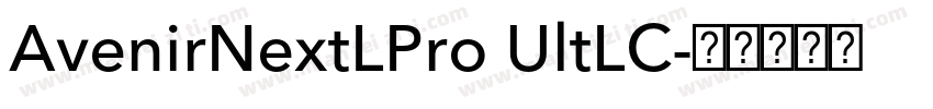 AvenirNextLPro UltLC字体转换